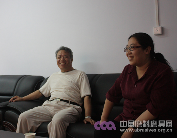 磨料磨具分会周金龙副秘书长莅临中国磨料磨具网指导工作