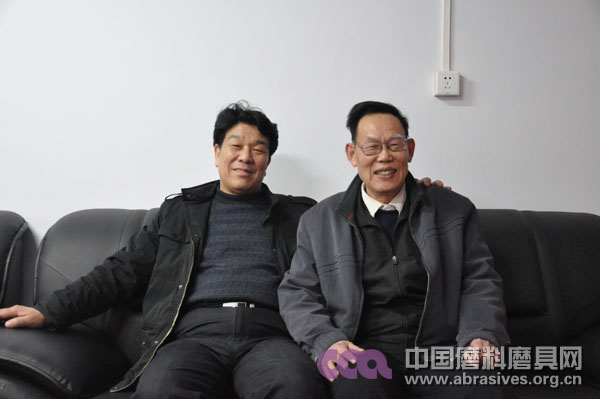 郑州广智陈宏亲总经理一行来访中国磨料磨具网