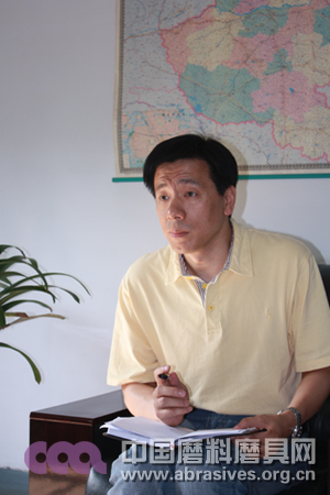 磨料磨具分会王永秘书长一行到白鸽考察调研