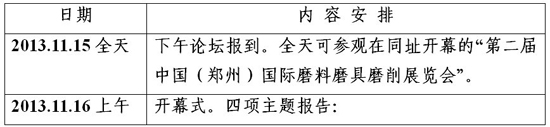 2013砂带磨削技术与装备国际论坛公告