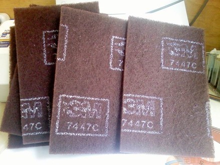 3M7447C百洁布 工业百洁布/拉丝布/除铁锈/抛光布