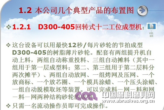 树脂薄片砂轮成型设备自动化的初步实践