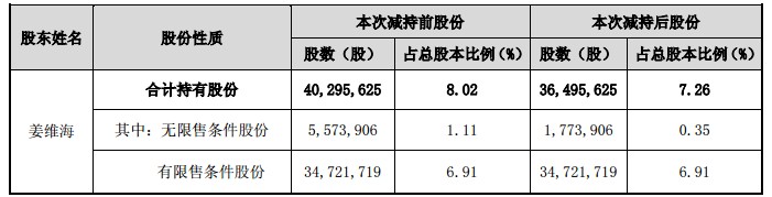 新大新材关于董事减持公司股份的提示性公告