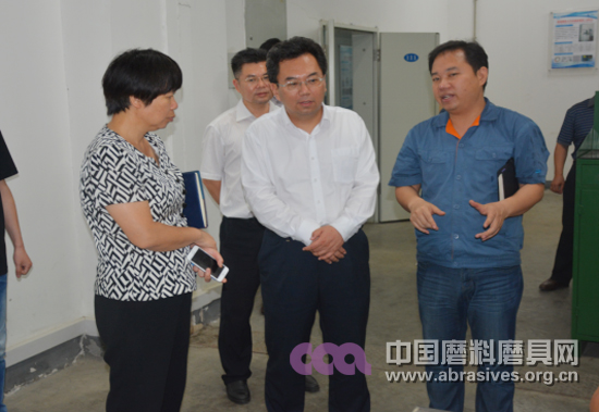 河南省科技厅副厅长马刚一行到三磨所进行调研