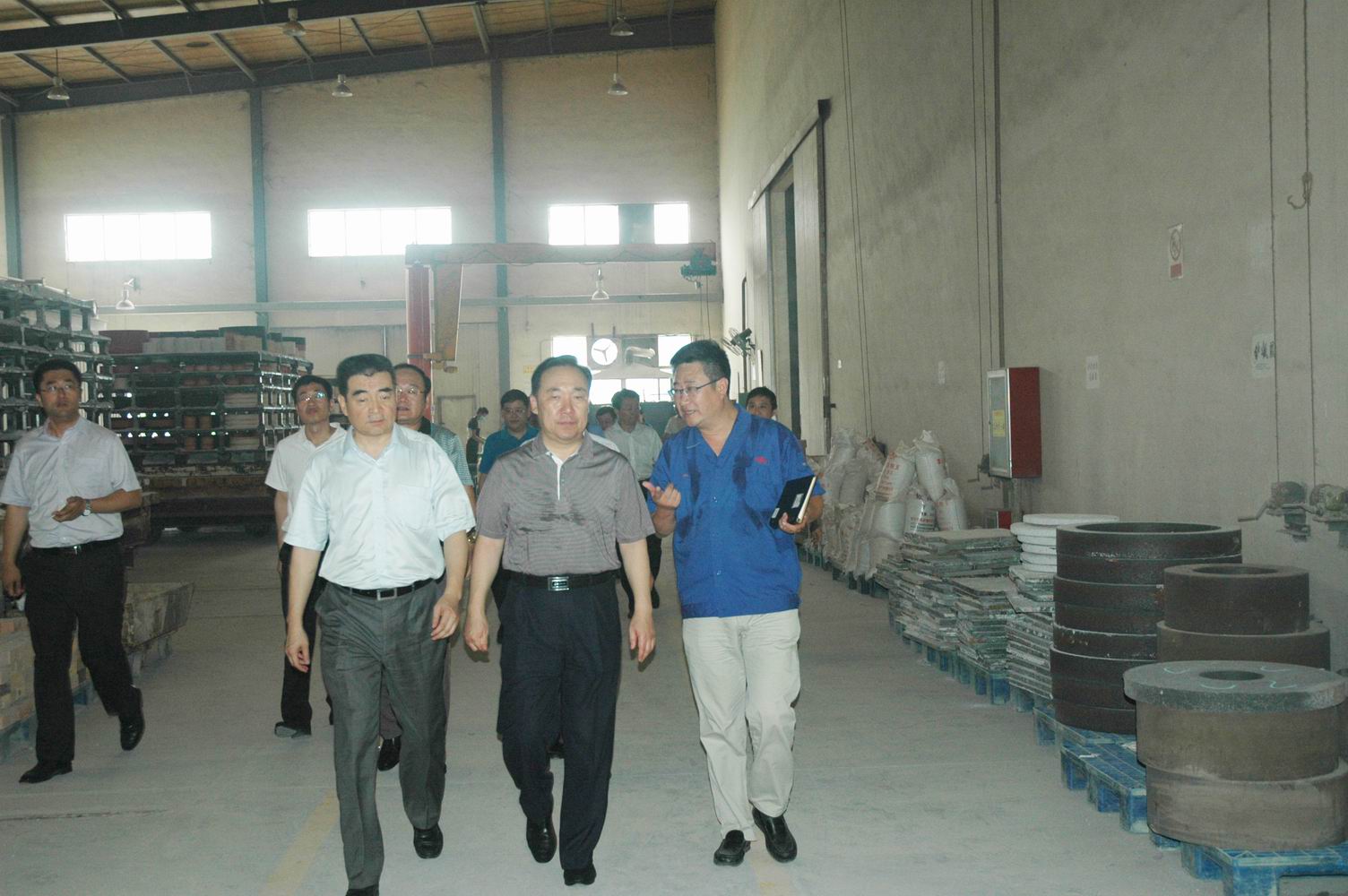 淄博市委书记王浩一行到鲁信高新视察调研