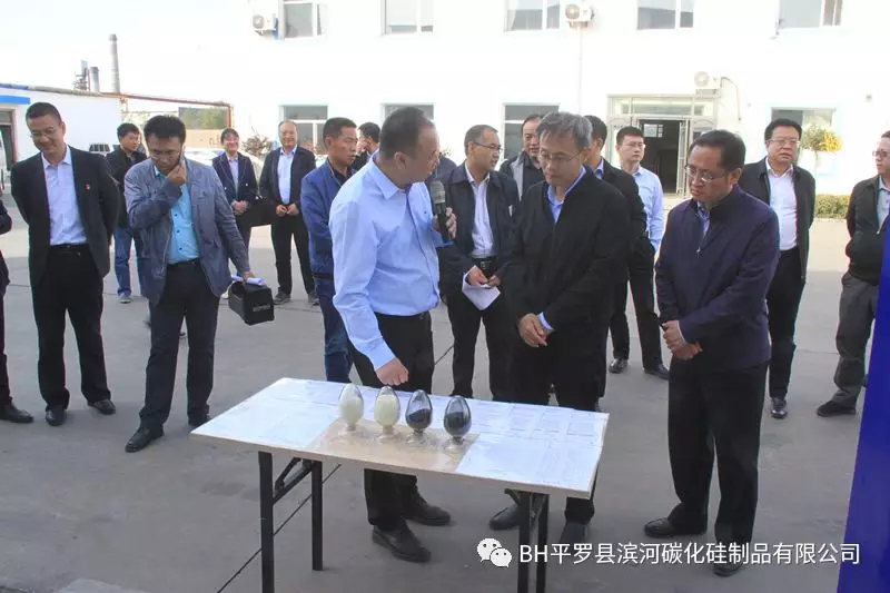 宁夏自治区领导到滨河碳化硅进行调研