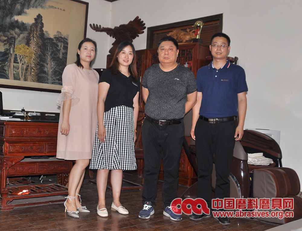 中国磨料磨具网一行走访漯河屠龙