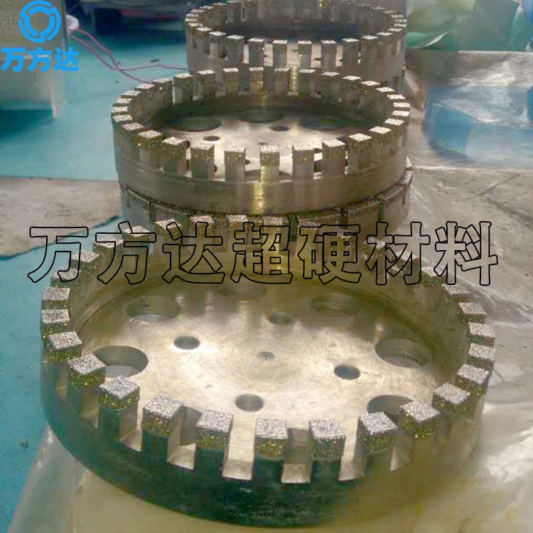 万方达外圆磨电镀金刚石砂轮 非标订制250*12*25.4金刚石砂轮