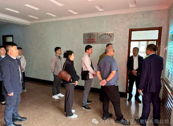 ETI MADEN集团董事会主席来访大连正兴磨料有限公司              